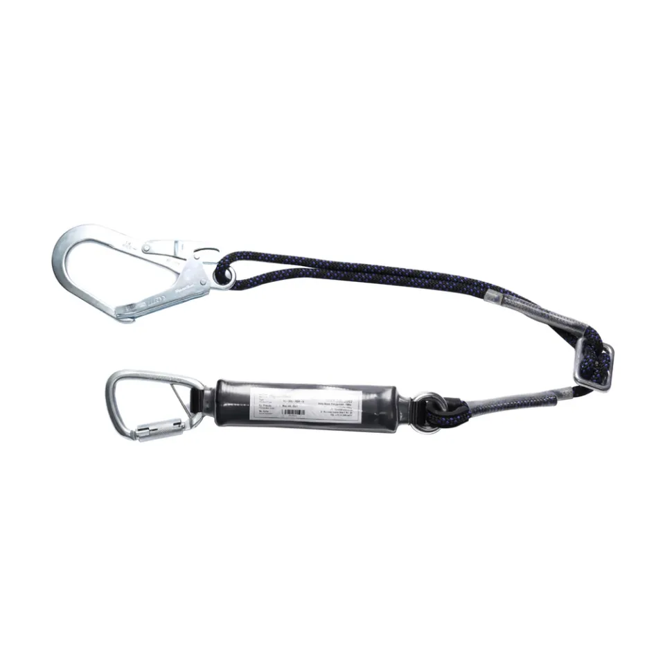 Main picture Adjustable single rope lanyard with Shock Absorber 