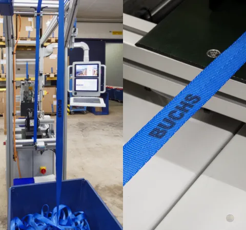 Bedruckte Zurrgurte Druckmaschine
