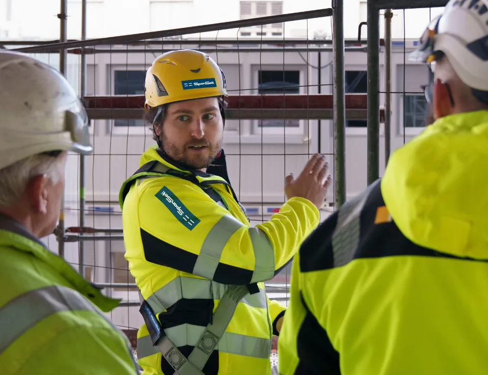 Temporäre, kollektive Höhensicherung Projektbesprechung