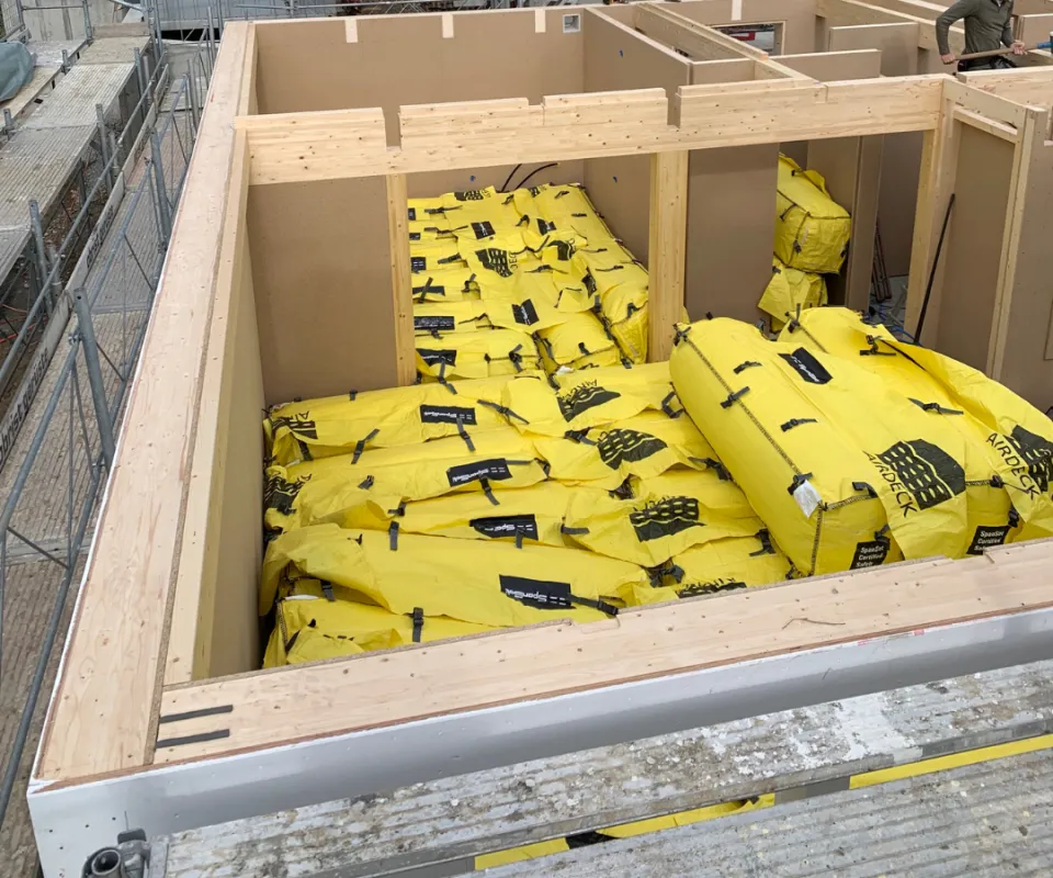 Sturzauffangmatte SAM für Holzbau
