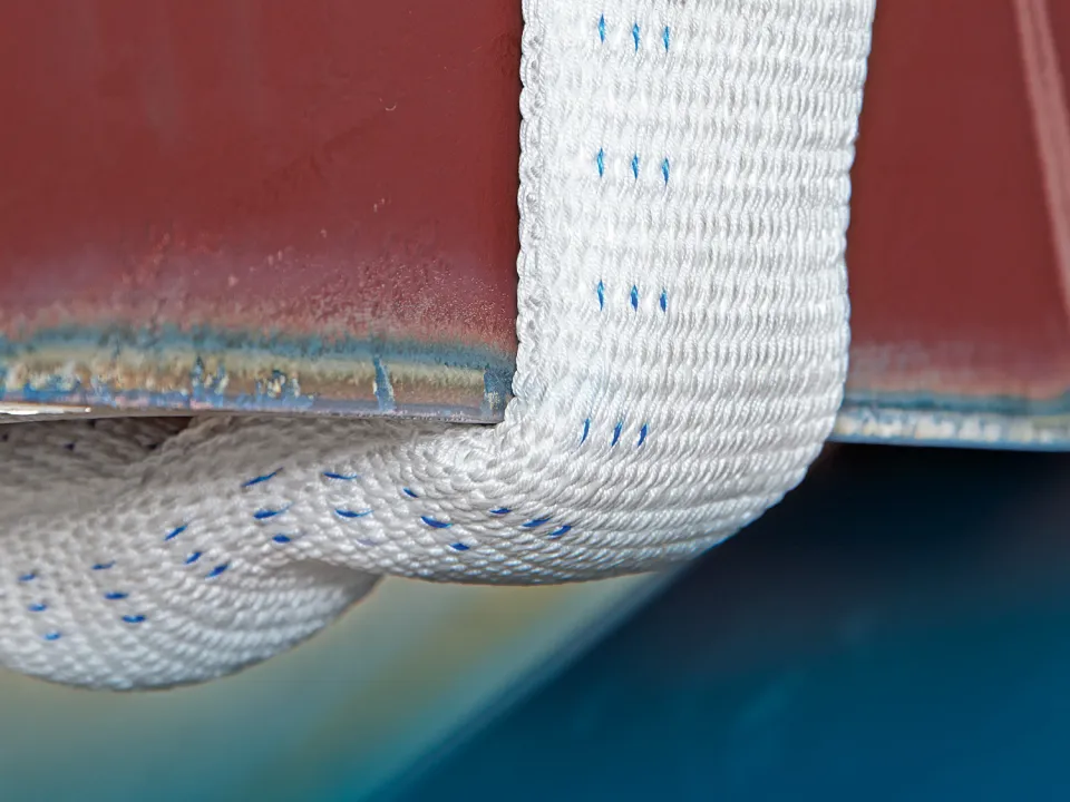 When is it necessary to protect the lifting sling?