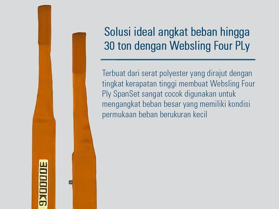 Four Ply Webbing Sling: Load Lifting Solutions Up to 30 Tons